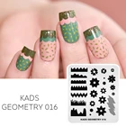 Пластины для стемпинга ногтей KADS художественный штамп с изображением для ногтей, с изображением весенних цветов