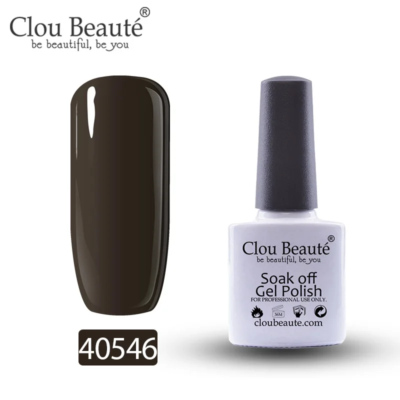 40546 Гель-лак для ногтей Clou Beaute 79 цветов полуперманентный замачивающийся лак для ногтей маникюрный УФ СВЕТОДИОДНЫЙ Цветной Гель-лак 10 мл серия Nude - Цвет: 40546