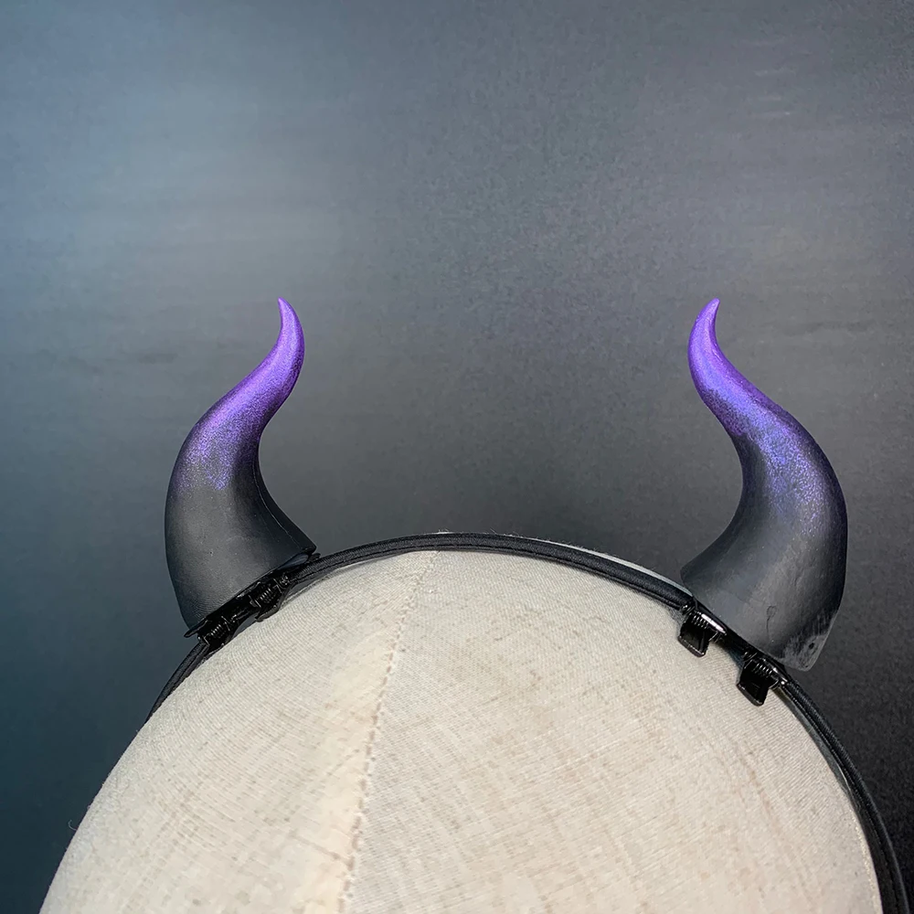 Косплей дьявол готика бык раньше для Хэллоуина Шпилька волос королева головной
