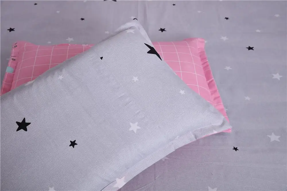 

Home Textile Cartoon Animal Pattern Giraffe Bedding Sets Kids bed Sheet pink Duvet Cover Pillowcase 3/4Pcs queen king bedclothes