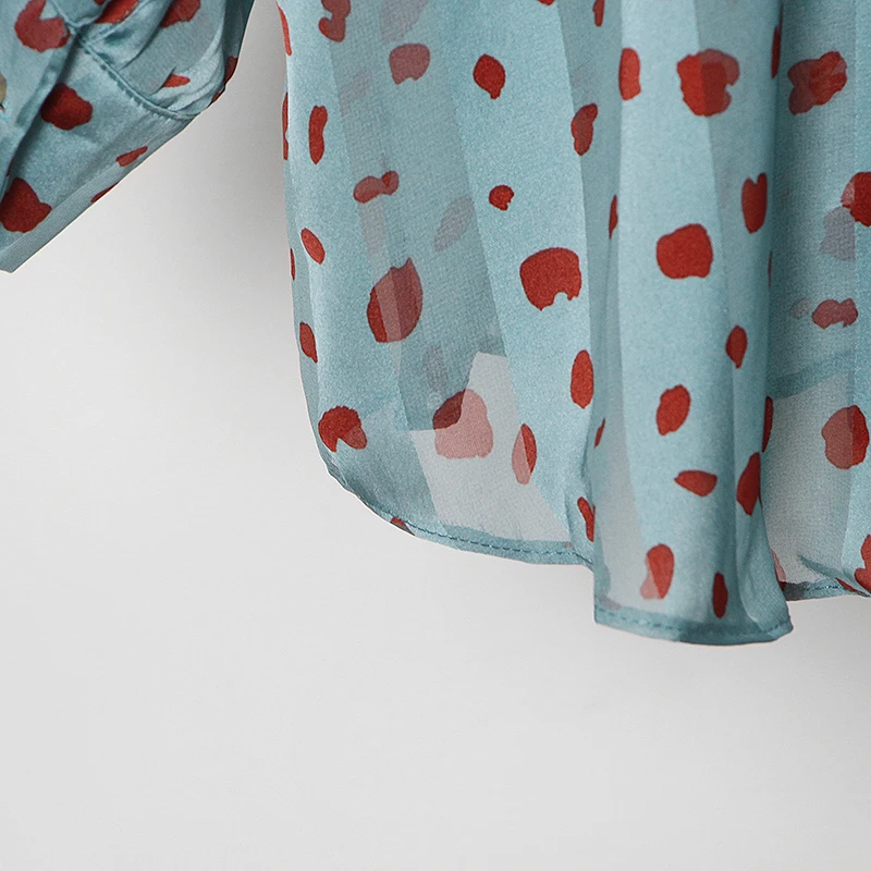 

SISPELL Vintage Blouse Shirts For Female Lace Up Bowknot Long Sleeve Patchwork Ruffle Women's Vintage Shirt Fashion New 2021