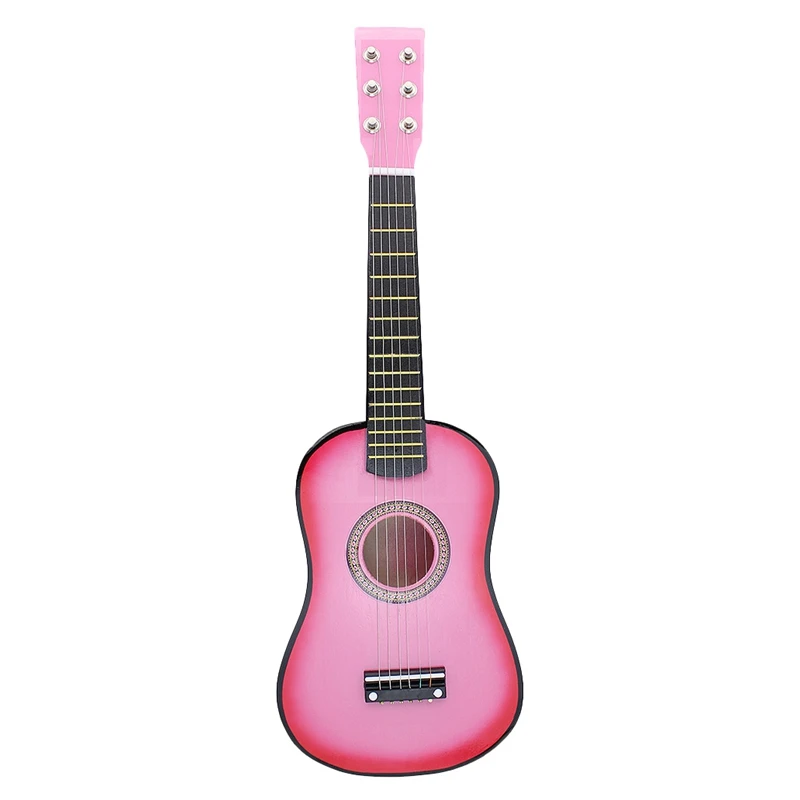 23 дюймов Акустическая гитара из липы 6 струн маленькая мини с гитарой Струны для