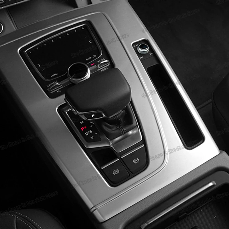 

Lsrtw2017 наклейка на рамку панели управления из нержавеющей стали для Audi Q5 2018 2019 2020 аксессуары для автостайлинга