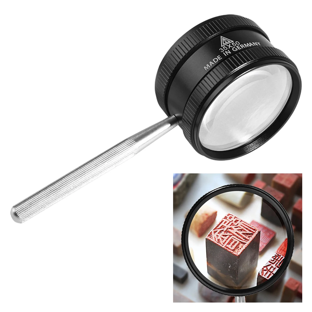 

Magnifying Glass 35X High Power Magnifier Non- Handle for Coins Jewelry