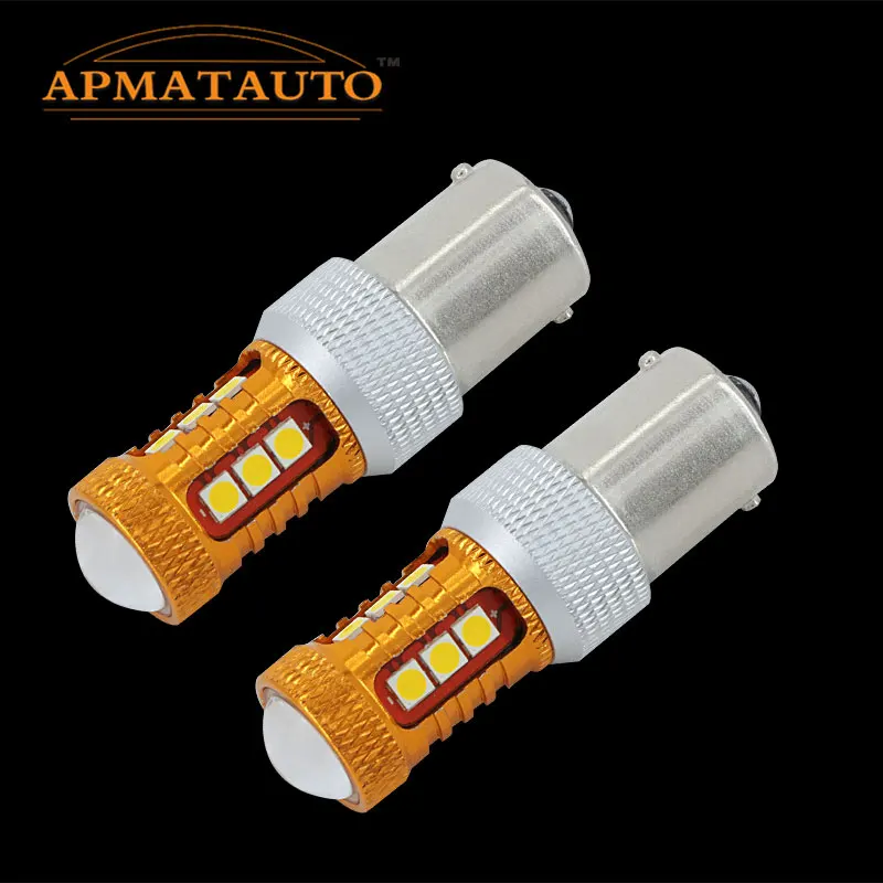 2x 1156 White With Samsung Chips Canbus LED Reverse Bulb Rear Light Bulb For Volkswagen Golf MK2 MK3 MK4 MK5 TRANSPORTER T4 T5