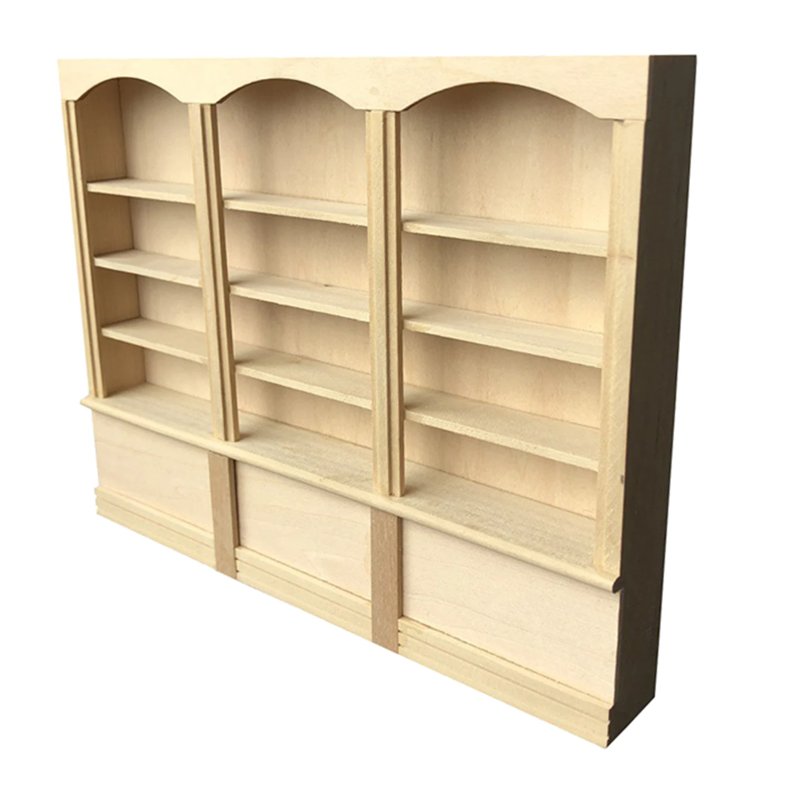 

1/12 Dollhouse Bookshelf Storage Organizer Bookcase Model 4 Layers Gifts