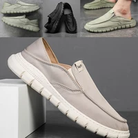 explosive old beijing umbrella cloth shoes simple breathable slip on mens lazy shoes soft bottom low band youth sports shoes