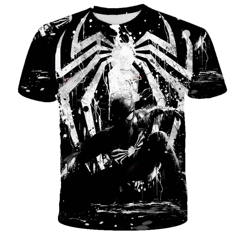 Мужская одежда Marvel новинка 2021 мужская летняя футболка с 3D принтом Человека паука