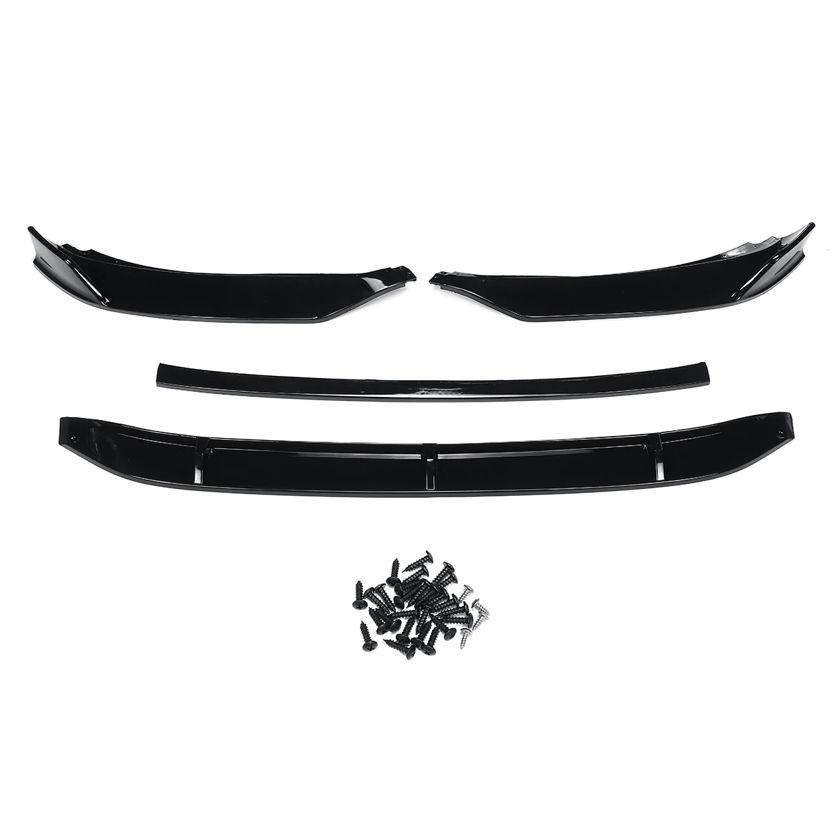 4 шт. карбоновое волокно вид/Черный Автомобильный передний бампер разветвитель