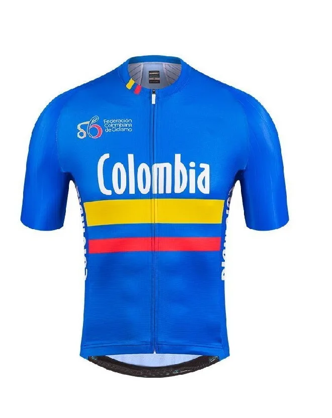 

LASER CUT 2021 COLOMBIA NATIONAL TEAM ONLY Men's Cycling Jersey Short Sleeve Bicycle Clothing Ropa Ciclismo