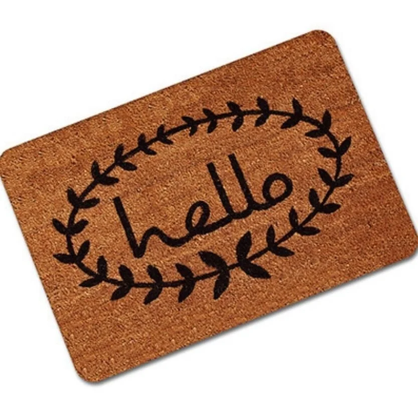 Черно белый резиновый противоскользящий коврик для входной двери|Коврик| |