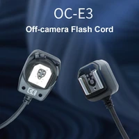 1 2m off camera flash sync focus cable oc e3 camera extension cord for canon nikon hot shoe flashlight accessories