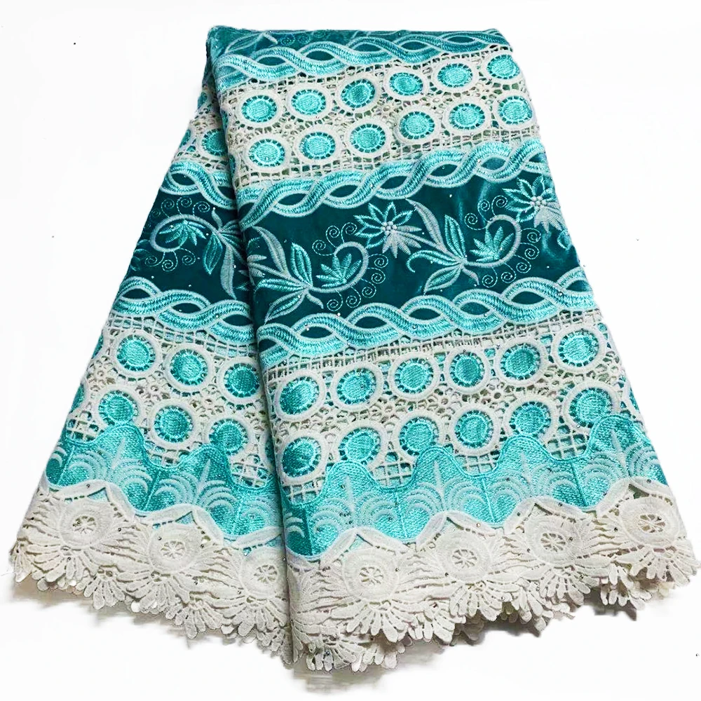 

CS 2020 High Quality African Lace Fabric Nigerian Laces African Embroidery Guipure Lace fabric for velvet lace fabric