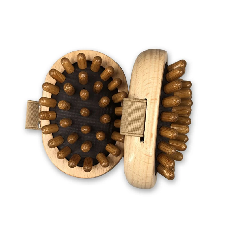 

Wooden Hair Comb Scalp Massage Air Cushion Wood Therapy Body Hand-Held Anti Cellulite Brush Soothing Spa Brush Dead Skin Remover