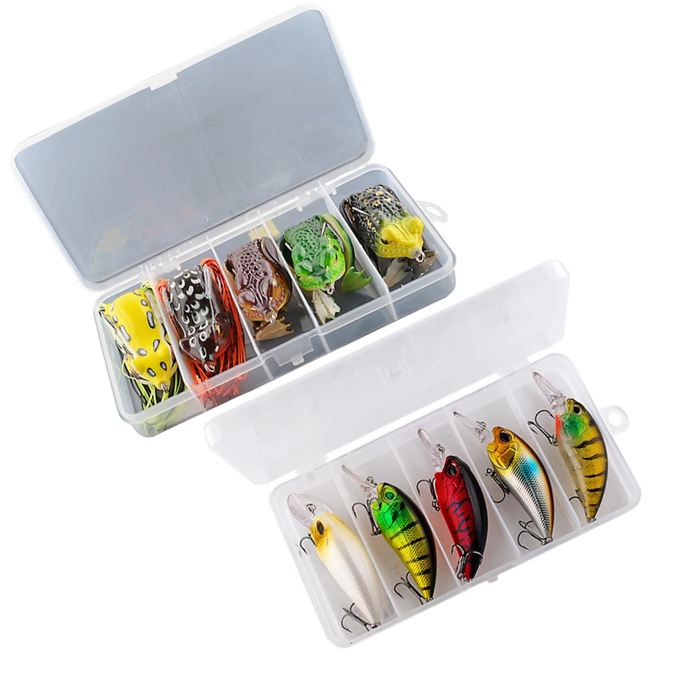 5 шт. бас приманка рыболовные приманки набор для подводного плавания воблеры