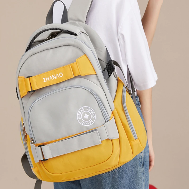 2021 Women's Backpack High School Boy's Multi-layer Oxford Cloth  Backpack School Bags for Girls