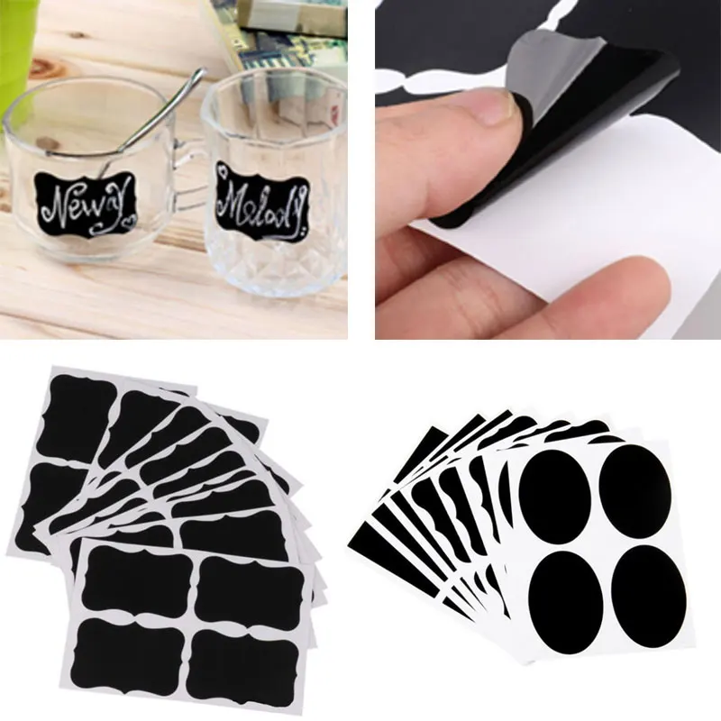 Доске этикетки 36 шт/партия Кухня наклейки для стеклянных бутылок Банки бирки