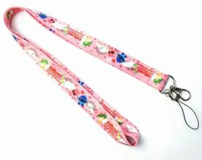 9 Милые аниме Мультяшные Lilo& Stitch lanyards работы id значок кнопочный телефон держатель шеи висячая веревка шнурок для ключей ремни Прямая - Цвет: 9