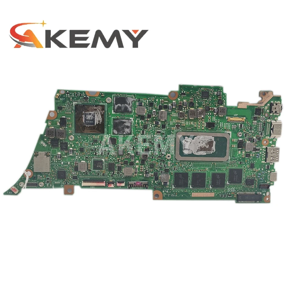 Kaufen UX433FN Motherboard Für ASUS UX433FN UX433F UX433 Laptop Mainboard UX433FN Mainboard Getestet W/ 16G/I7-8565U (V2G-GPU)