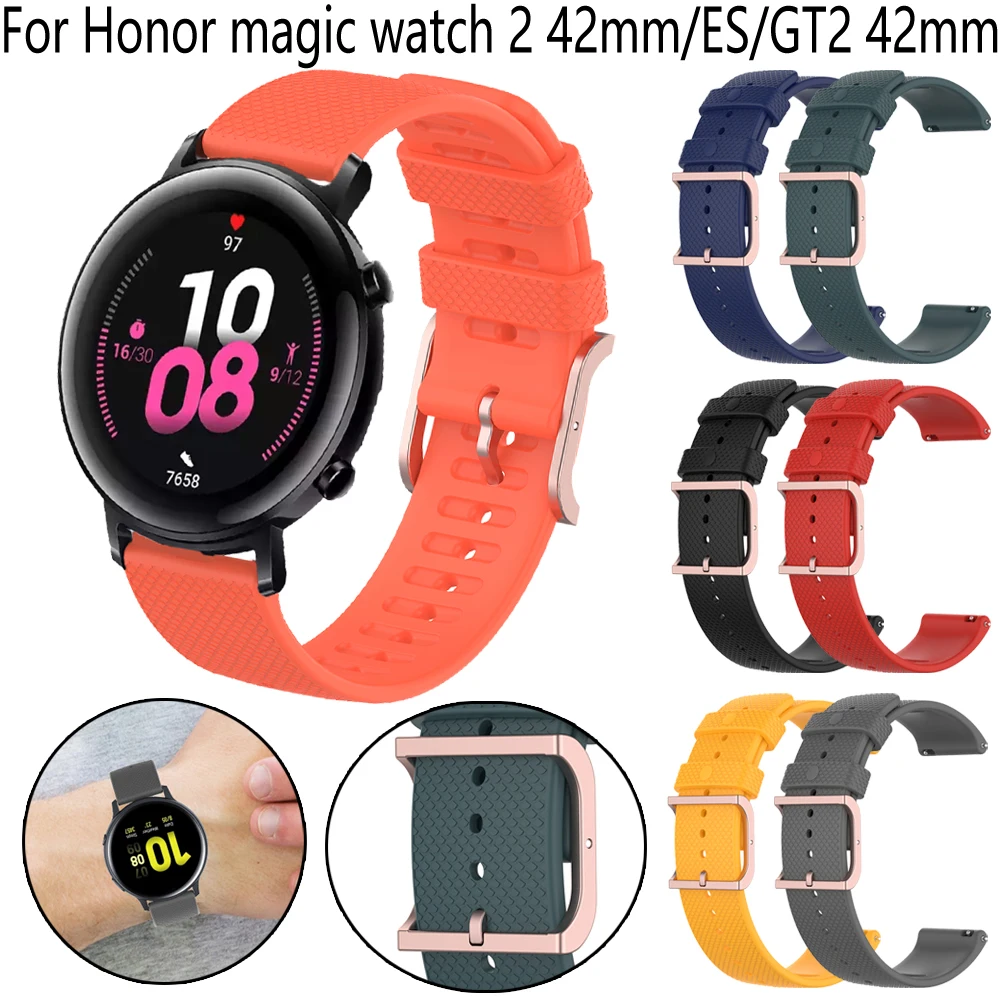 

Спортивный силиконовый ремешок для Samsung Gear S2, классический ремешок для смарт-часов для Galaxy 42/3 41 мм/Active 2 40 44, Аксессуары для браслета