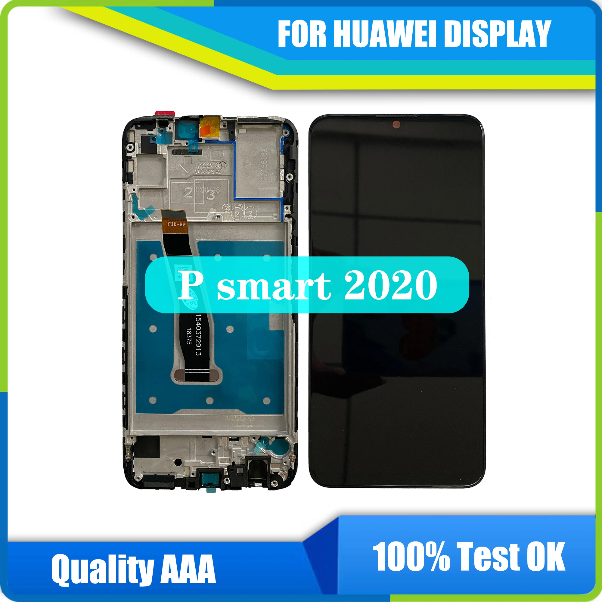 

Оригинальный 6,21 "для Huawei P Smart 2020 Женский ЖК-дисплей с сенсорной панелью и дигитайзером в сборе/с рамкой