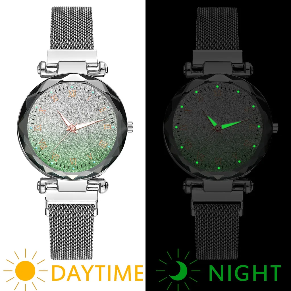 Женские наручные часы Vansvar relojes para mujer кварцевые с магнитной пряжкой светящиеся из