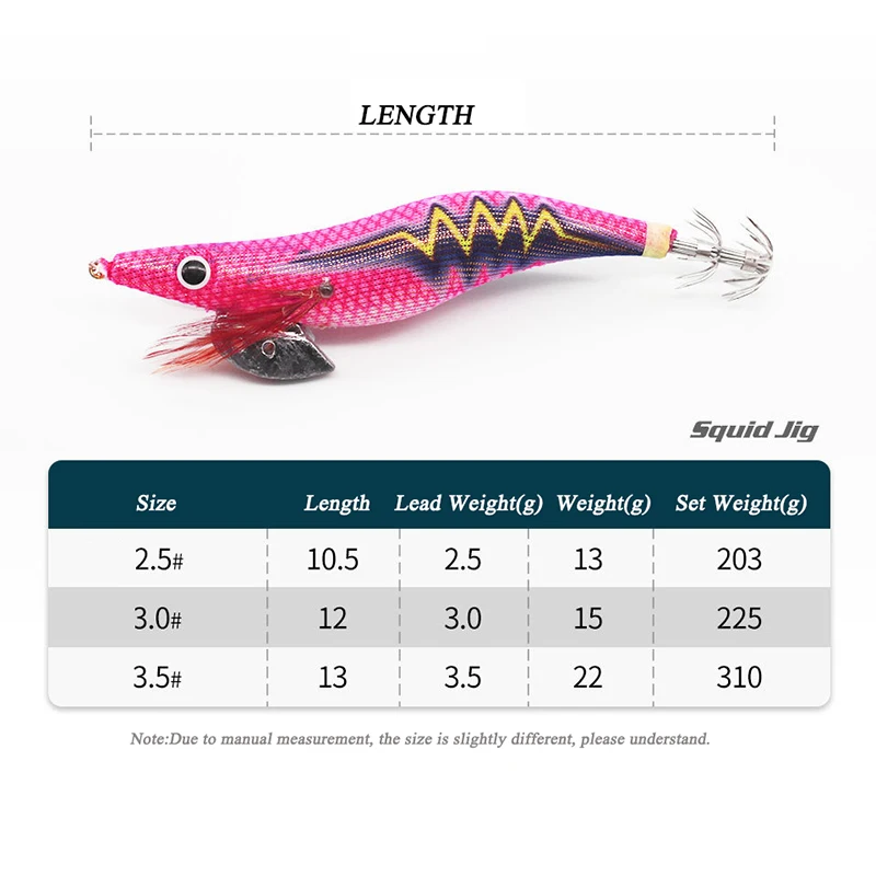 AS 10pcs Hard Bait Luminous Shrimp Squid Jigs Set 2.5#3.0#3.5# Sea Fishing Lure Set Artificial Cuttlefish Octopus Winter Fishing