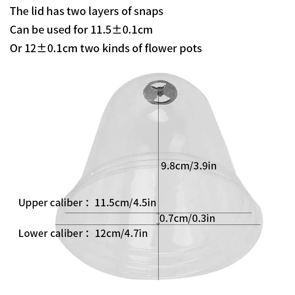 

4pcs Garden Cloche Dome Plant Bell Plant Covers For Garden Decor Plant Protector Cover Plastic For Plant Protection Cover