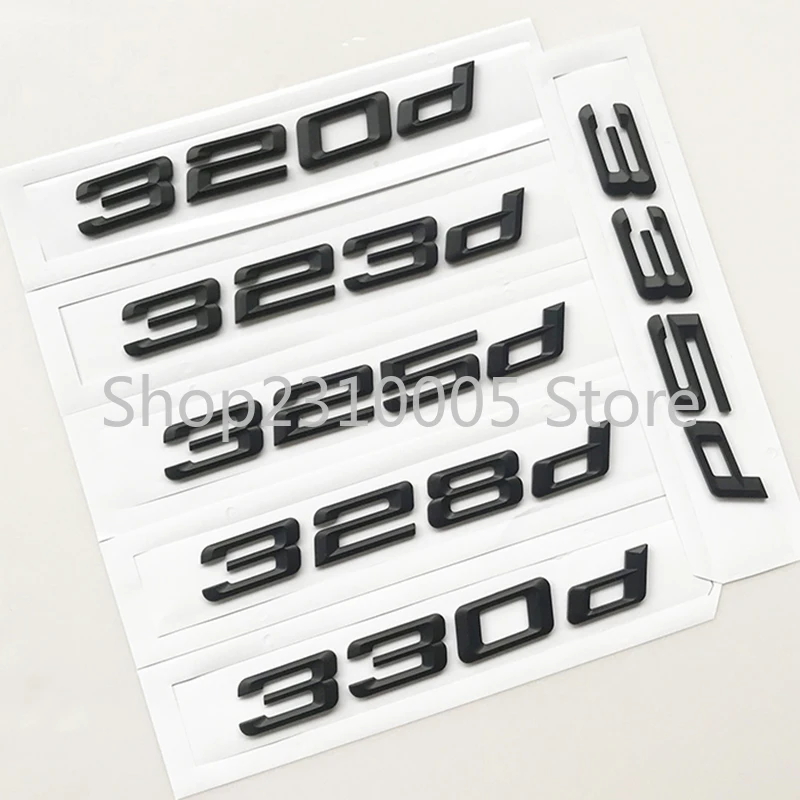 Логотип автомобиля 316d 318d 320d 323d 325d 330d 335d Эмблема багажника BMW 3-series F31 F34 E90 E46 матовый