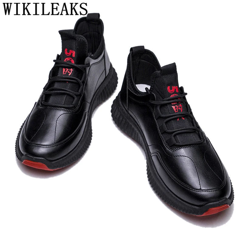 Мужская повседневная обувь лидер продаж мужские зимние кроссовки кожаная