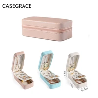 candy color portable rectangular jewelry box gift necklace earrings earrings jewelry storage box jewelry box