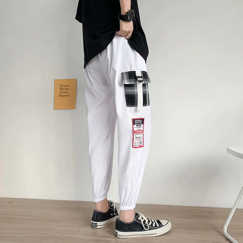 Брюки мужские повседневные в японском стиле шаровары хип-хоп Модная молодежная