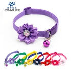 Ошейник для кошек Hello-KittY, регулируемый ошейник для кошек, ожерелье с цветами, ошейник для маленьких собак, Аксессуары для кошек