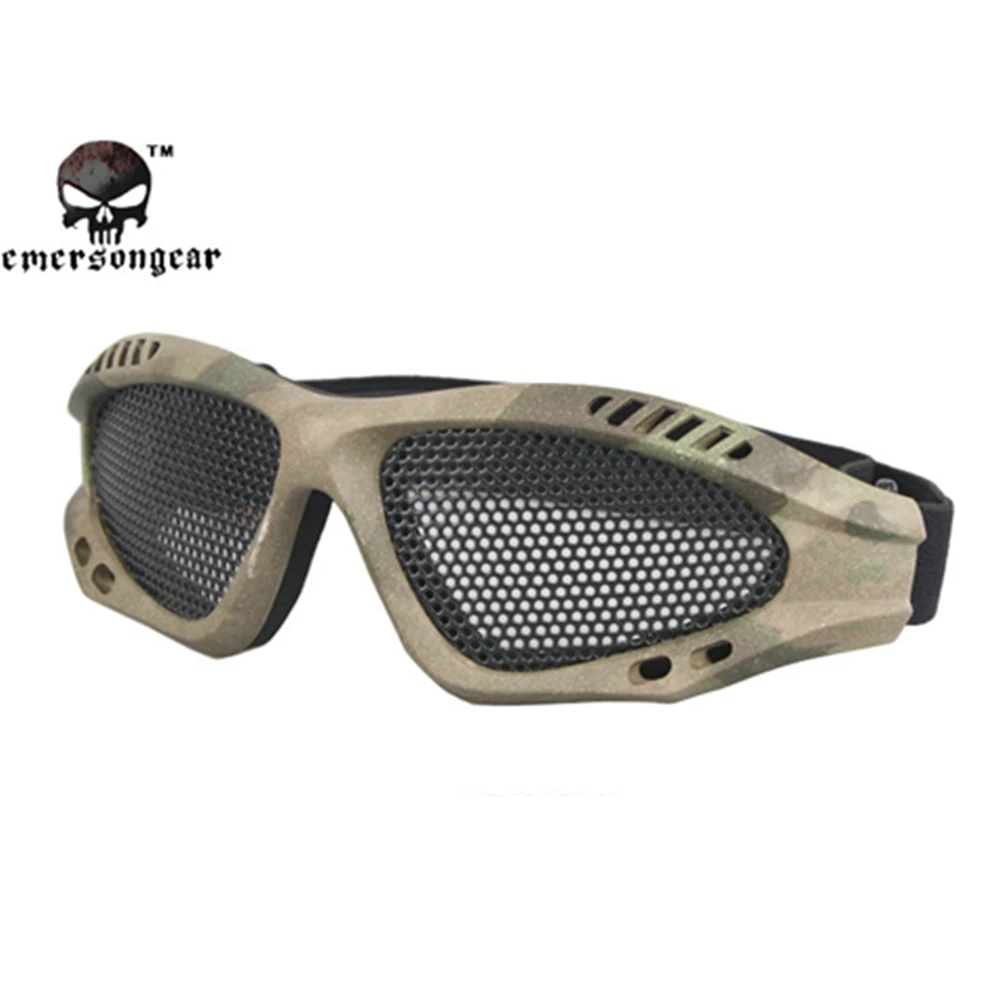 Emersongear Эмерсон ноль очки Painball Защита Для Страйкбола Очки стальная сетка военный Пейнтбольный шлем очки для пеших прогулок