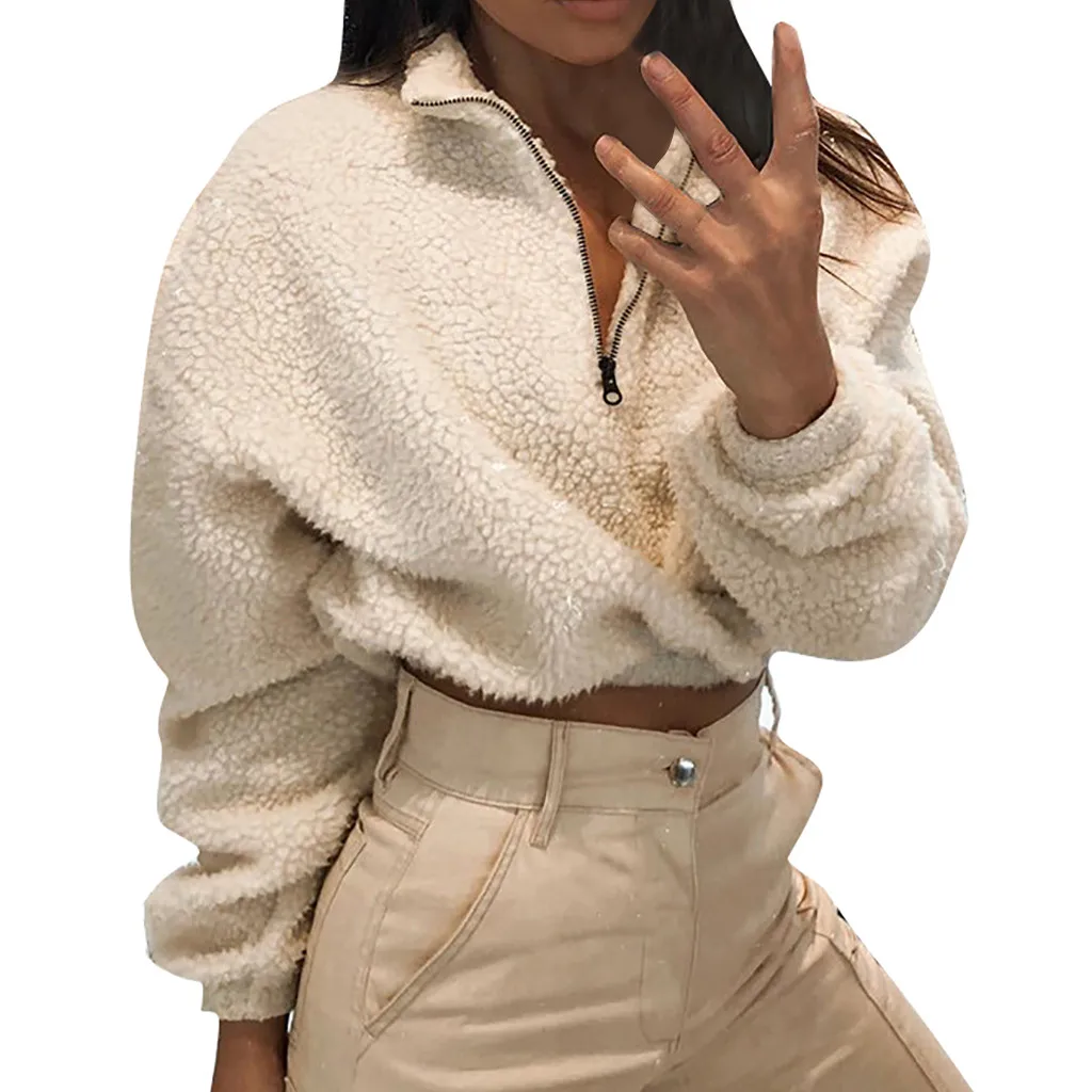 2019 Женская толстовка с капюшоном осенний зимний пуловер Короткая Толстовка