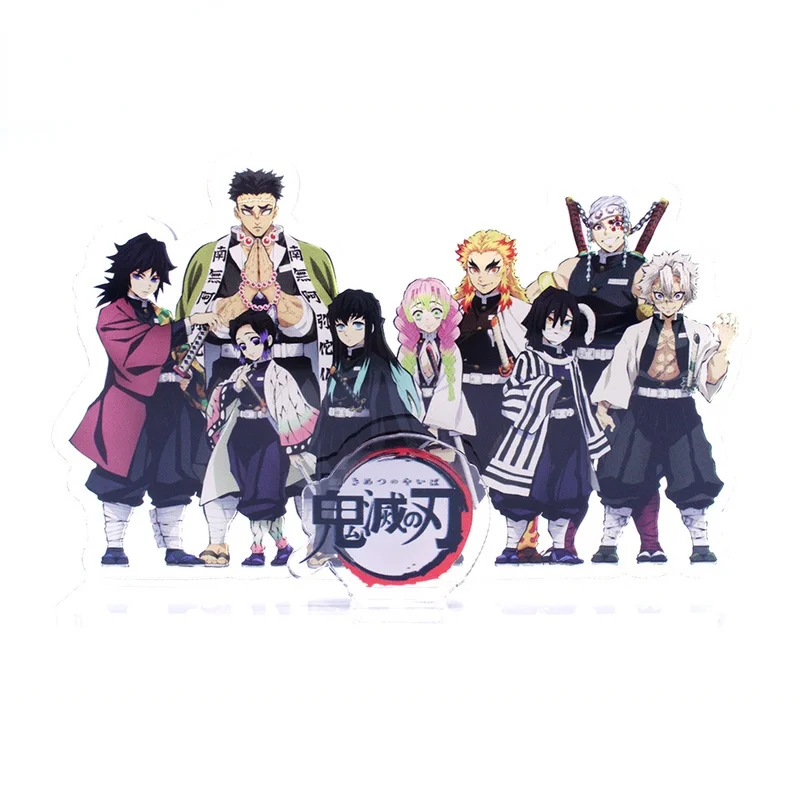 

2021 Anime Demon Slayer Kimetsu No Yaiba Kamado Tanjirou Nezuko Kanawo Zenitsu Inosuke Acrylic Figure Rengoku Stand Model Toys