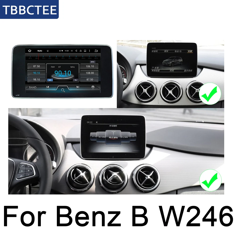 Для Mercedes Benz B Class W246 2015 2016 2017 2018 2019 NTG Android автомобильный мультимедийный плеер gps