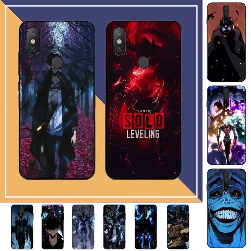 

TOPLBPCS Anime solo leveling Phone Case for Redmi Note 8 7 9 4 6 pro max T X 5A 3 10 lite pro