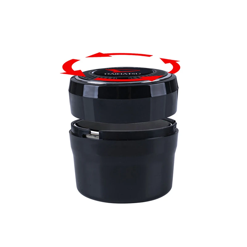 Автомобильные аксессуары пепельница Кнопка открытия светодиод из нержавеющей