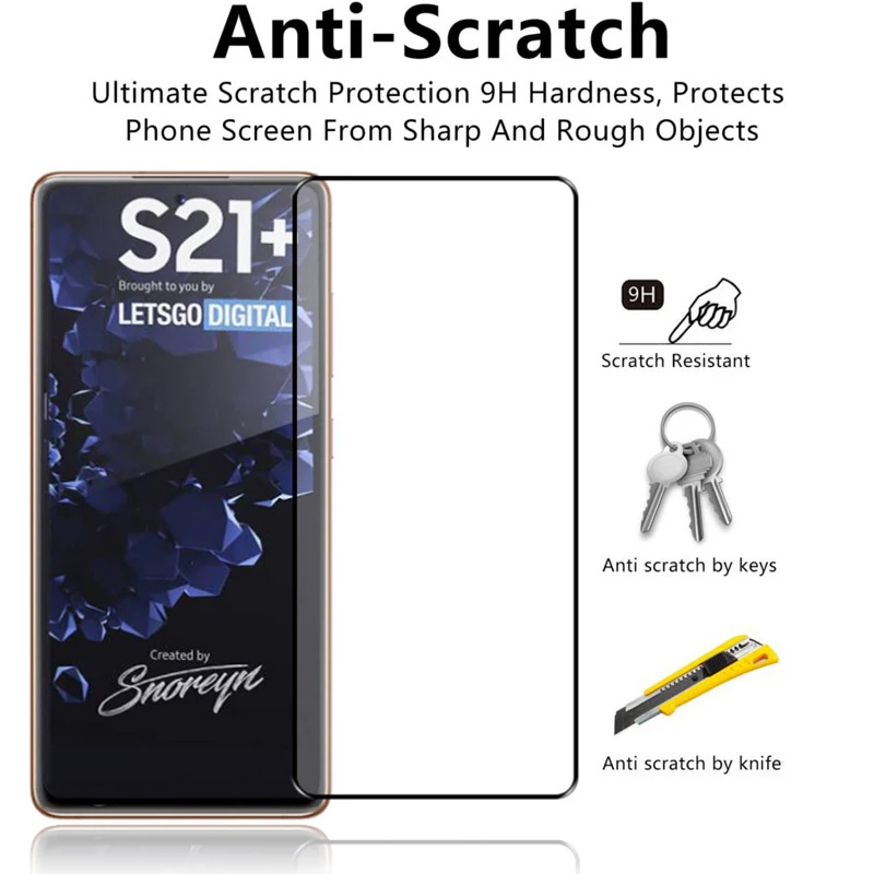 Protective Glass For Samsung Galaxy S21 Plus S21Plus 5G Tempered shell Accessories Smartphones on galaxy s21 s 21 Glass Film 9H