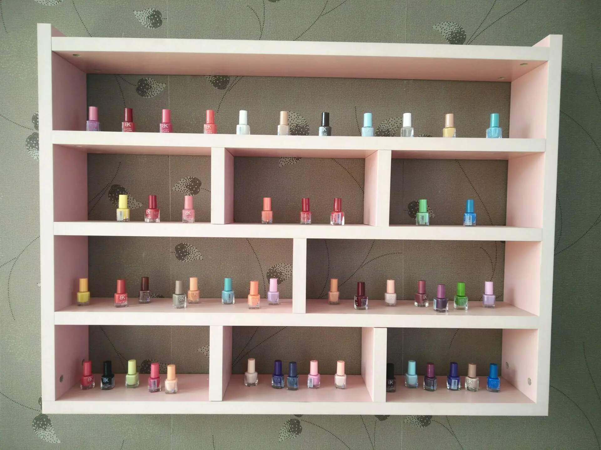 

6 Layer Iron Nail Polish Shelf Holder Nail Shop Exhibition Shelf Rack Nail Polish Display Wall Rack Makeup Organizer 3 Colors