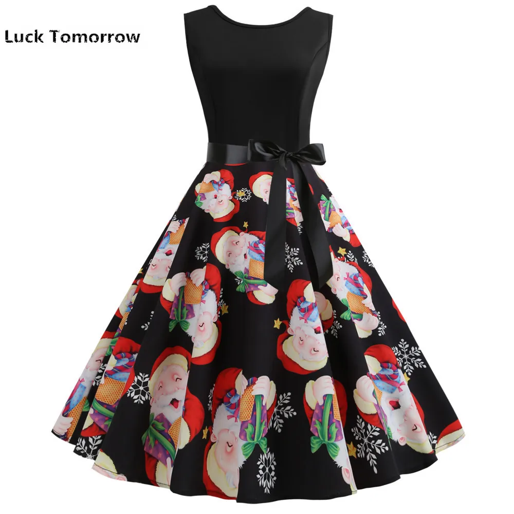 Женское винтажное платье в стиле 50 60 х годов с коротким рукавом|Женские платья| |