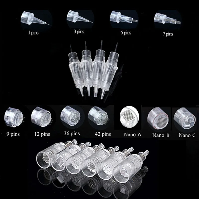 Сменные наконечники для картриджа с винтом и иглой электрической микро иглы derma