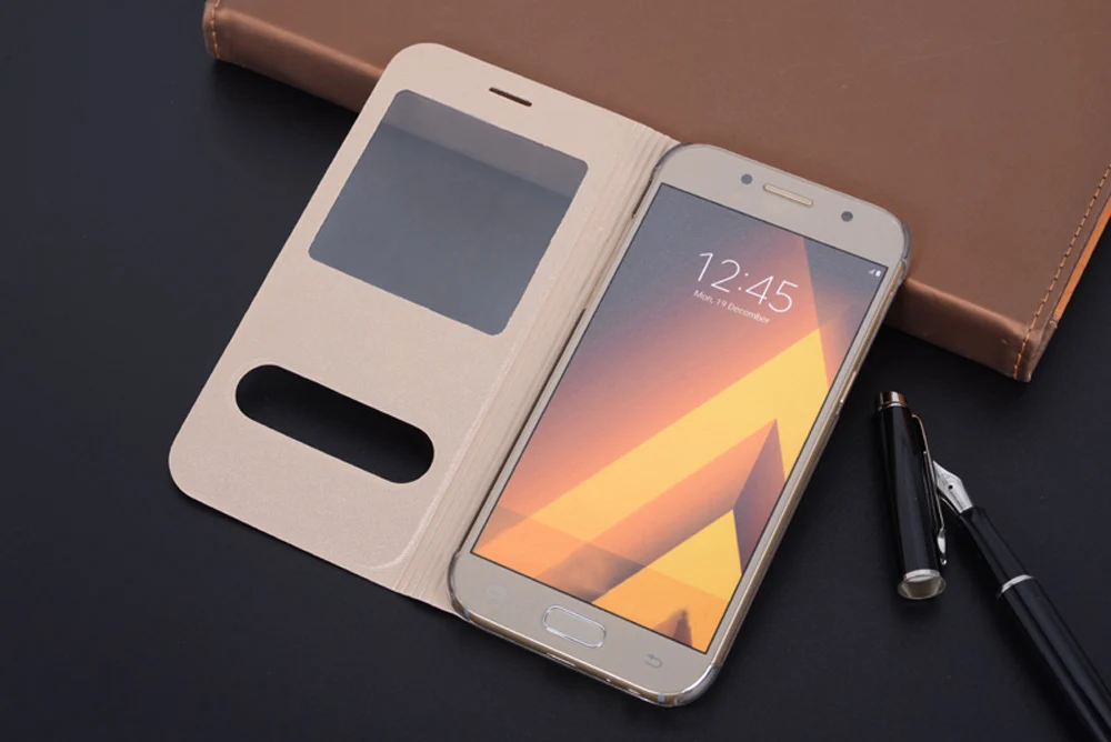Чехол-раскладушка кожаный чехол для телефона для samsung Galaxy A3 A5 A7 A 3 5 7 см A320 A520 A520F A720 A720F SM-A320F SM-A520F SM-A720F