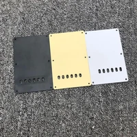 st guitar cavity cover back plate 6 holes for st electric guitar part accessories blackwhitecream yellow