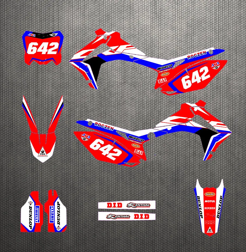 Наклейки на мотоцикл 3 м графические фоны для HONDA CRF250 CRF250R 2014 2015 2016 2017 CRF450R 2013 |