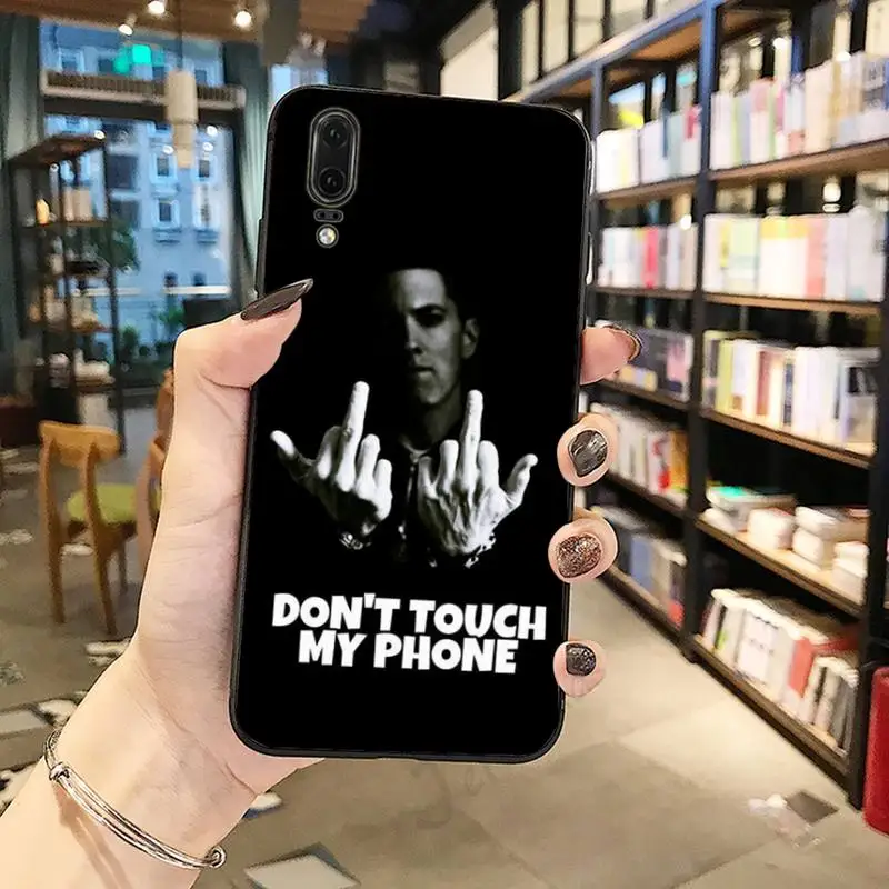 

Hip Hop Rapper Eminem rap singer Phone Case For Huawei honor Mate P 10 20 30 40 Pro 10i 9 10 20 8 x Lite