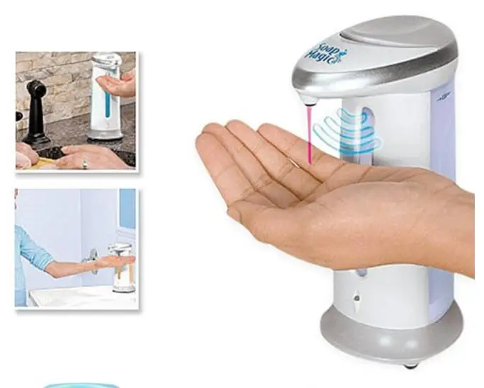 Автоматический диспенсер для жидкого мыла 400 мл умный датчик бесконтактная