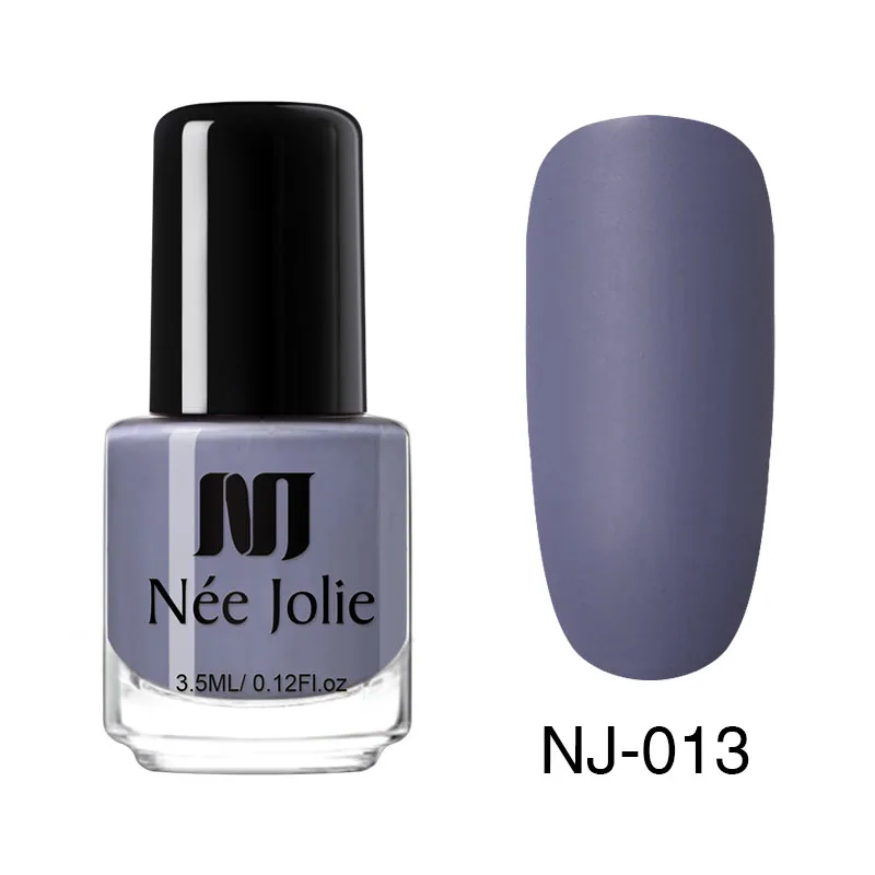 3.5ml Matte 13 Лак для ногтей NEE JOLIE, кофейный, серый, красный, серия Nail Varnich, чистый цвет, лак для ногтей, лак, украшение, 3,5 мл - Цвет: 3.5ml Matte 13