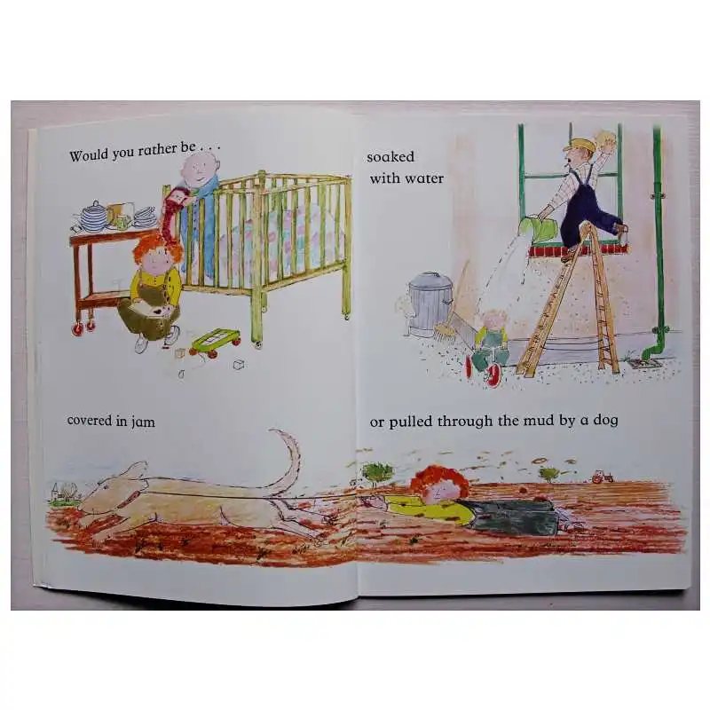 

Would You Rather...By John Burningham Educational English Picture Book Learning Card Story Book For Baby Kids Children Gifts